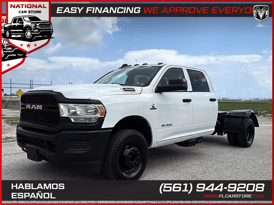 White 2022 RAM 3500 Chassis Pickup Truck 4X2 6-Speed Automatic