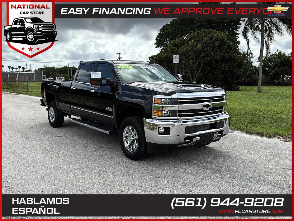 Black 2018 Chevrolet Silverado 3500HD Pickup Truck Four-Wheel Drive Automatic