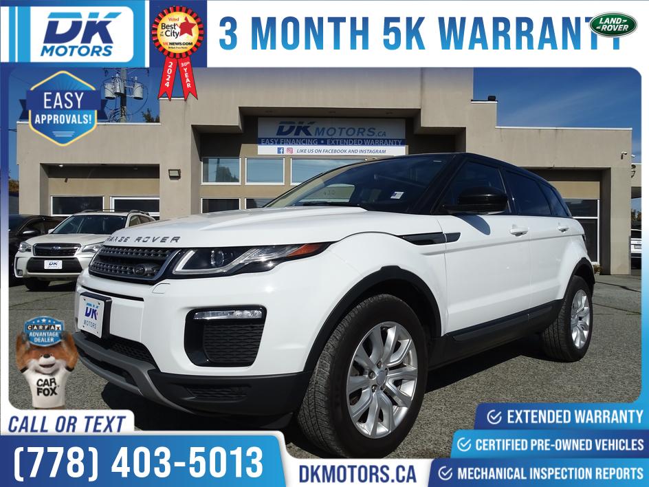 White 2018 Land Rover Range Rover Evoque SUV / Crossover All-Wheel Drive Automatic