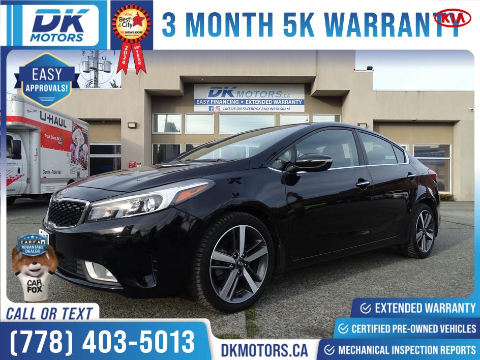 Black 2017 Kia Forte Sedan Front-Wheel Drive Automatic