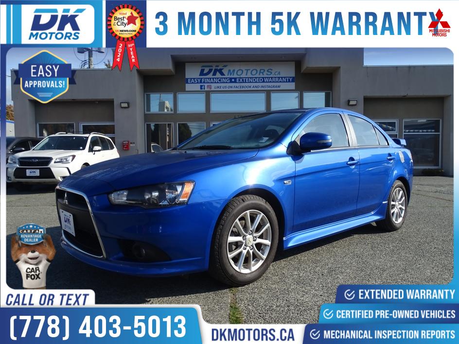 Octane Blue Pearl 2015 Mitsubishi Lancer Sedan Front-Wheel Drive Automatic