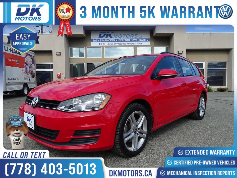 Red 2015 Volkswagen Golf SportWagen Wagon Front-Wheel Drive Automatic