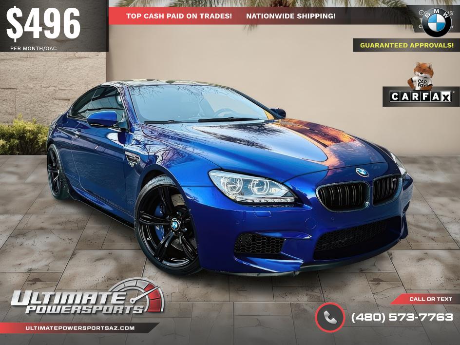 San Marino Blue Metallic 2013 BMW M6 Coupe Rear-Wheel Drive Automatic