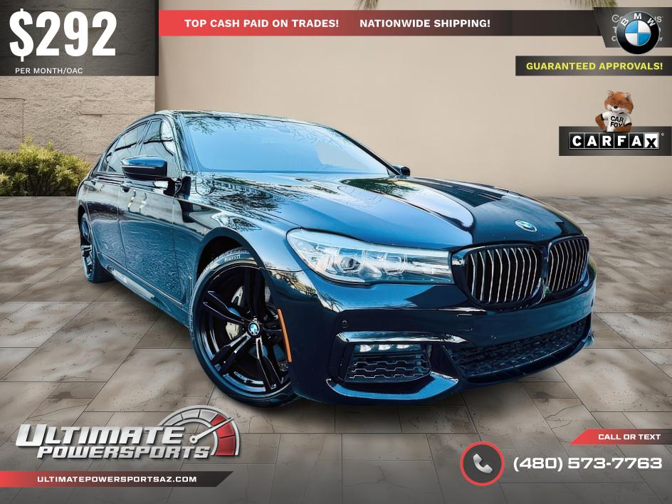 Black Sapphire Metallic 2019 BMW 7 Series 740i RWD Sedan Rear-Wheel Drive Automatic