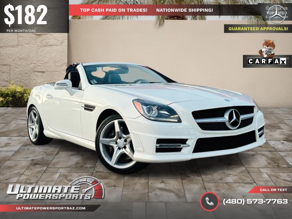 Diamond White Metallic 2014 Mercedes-Benz SLK Convertible Rear-Wheel Drive Automatic
