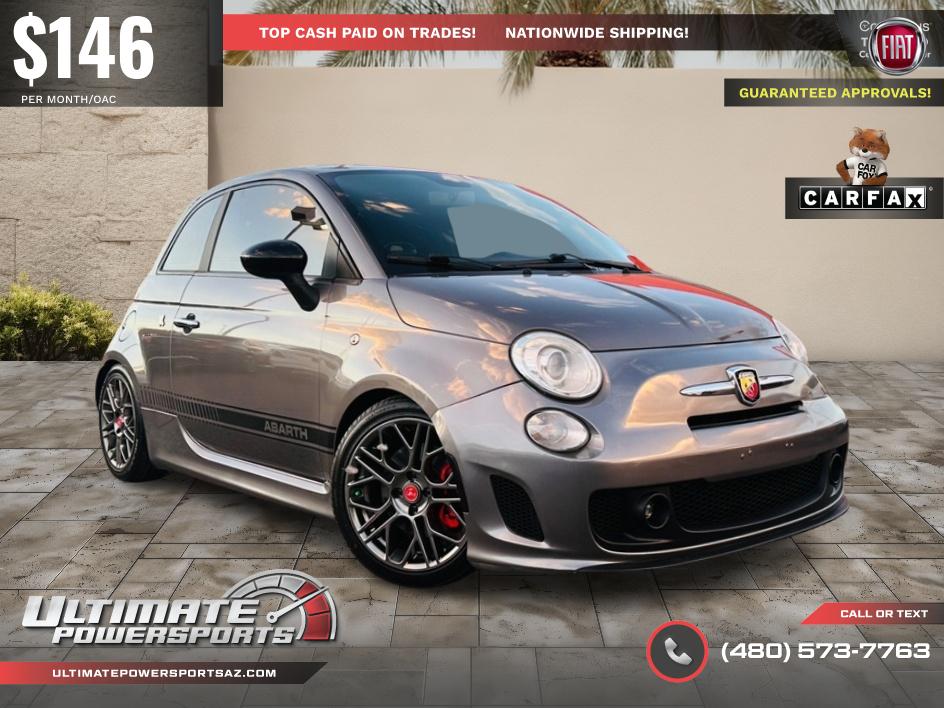 Grigio (Gray) 2013 FIAT 500 Hatchback Front-Wheel Drive Automatic