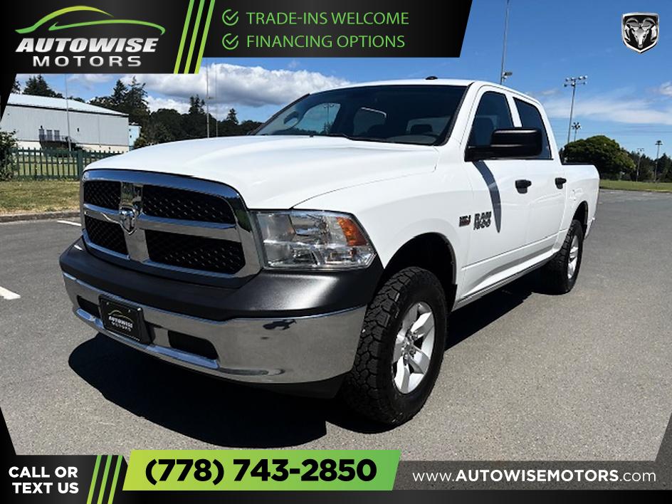 White 2016 RAM 1500 Express Crew Cab 4WD Pickup Truck Four-Wheel Drive Automatic