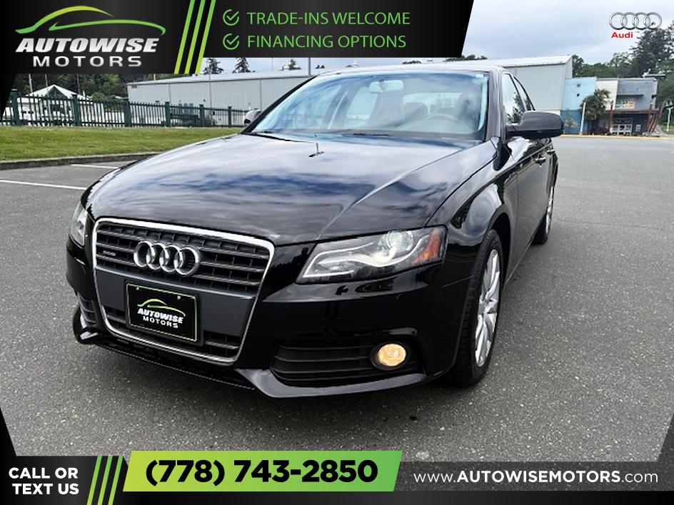 Black 2011 Audi A4 Sedan Automatic