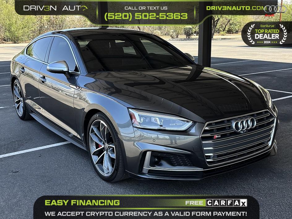 Daytona Gray Pearl Effect 2018 Audi S5 Sportback Sedan All-Wheel Drive Automatic