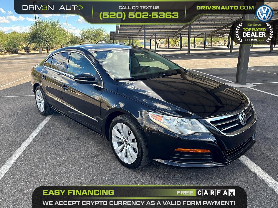Black 2011 Volkswagen CC Sedan Front-Wheel Drive Manual
