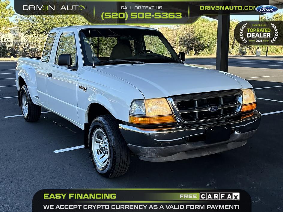 White 1999 Ford Ranger Pickup Truck Rear-Wheel Drive Manual