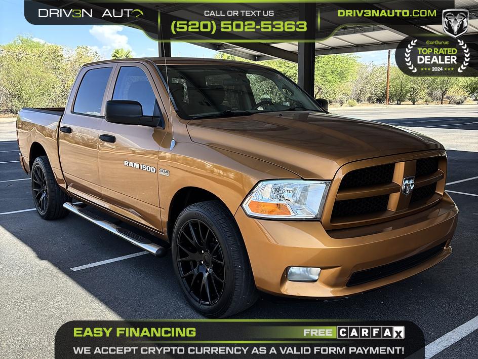 Orange 2012 RAM 1500 Pickup Truck 4X2 Automatic