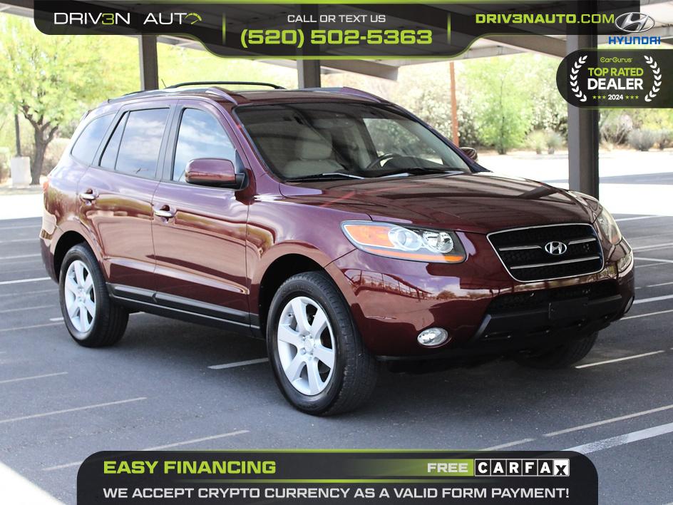 Red (Burgundy) 2009 Hyundai Santa Fe 3.3L Limited FWD SUV / Crossover Front-Wheel Drive Automatic