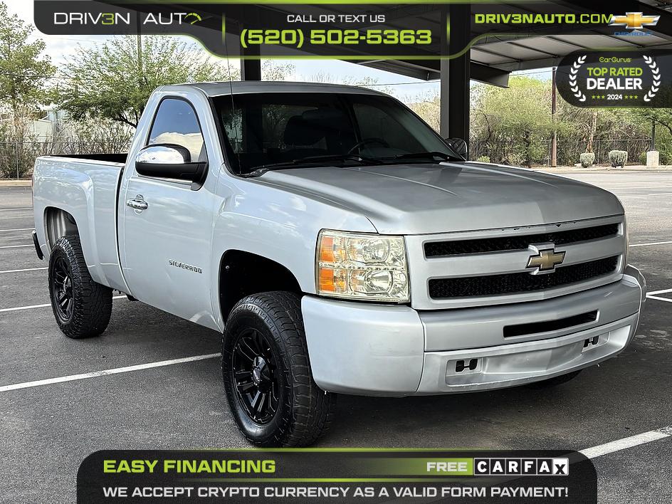 Silver 2011 Chevrolet Silverado 1500 Pickup Truck 4X2 Automatic