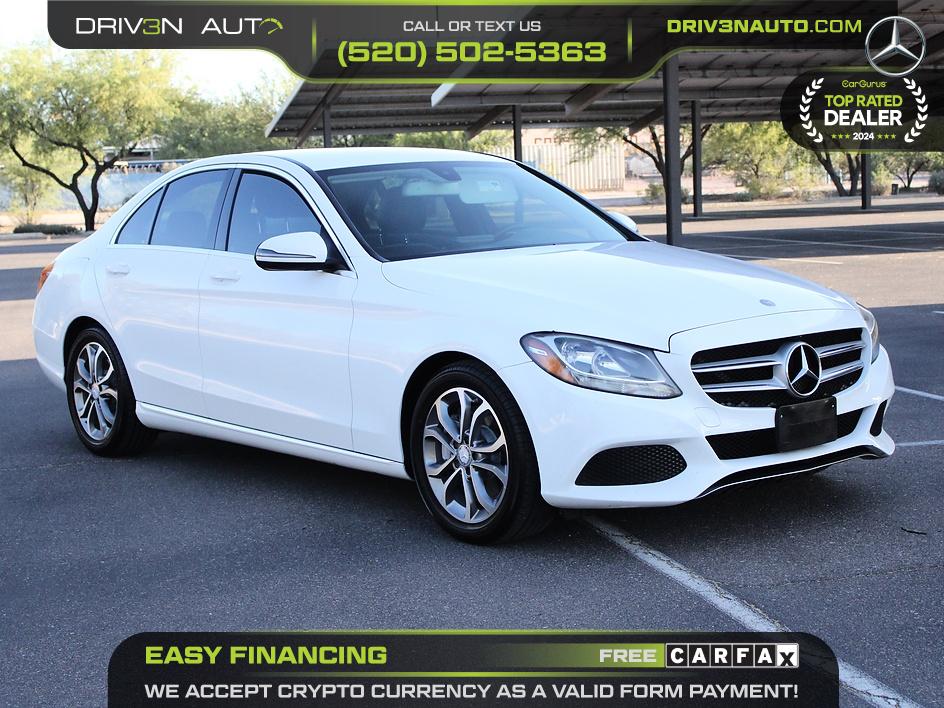 White 2016 Mercedes-Benz C-Class Sedan Automatic