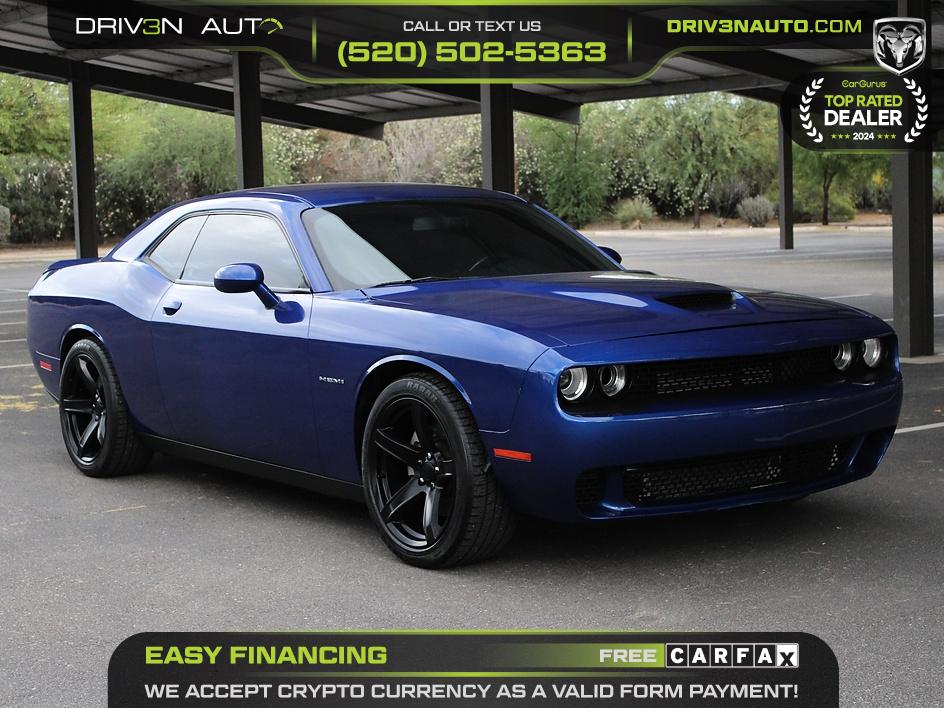 Blue 2021 Dodge Challenger R/T RWD Coupe Rear-Wheel Drive Automatic
