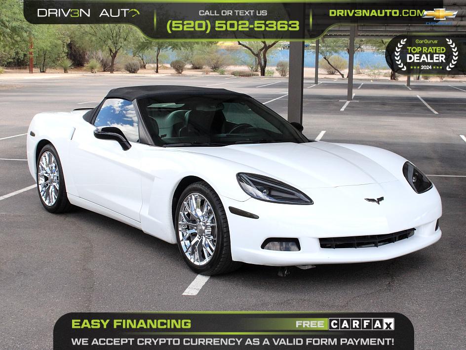 Arctic White 2013 Chevrolet Corvette Convertible Rear-Wheel Drive Automatic