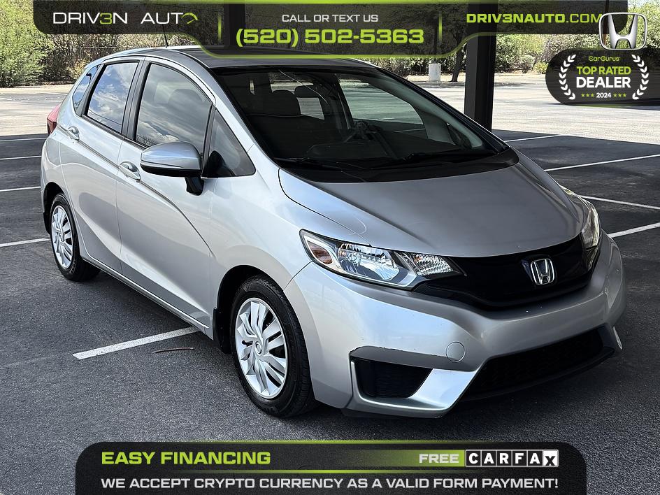 Alabaster Silver Metallic 2015 Honda Fit Hatchback Front-Wheel Drive Manual