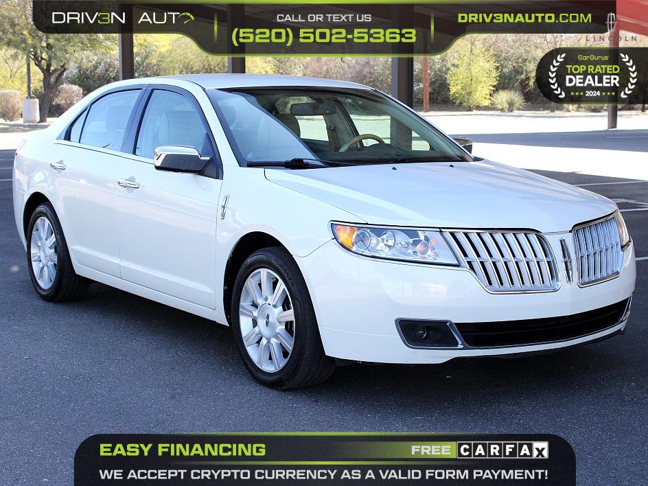 White 2012 Lincoln MKZ Sedan Front-Wheel Drive Automatic