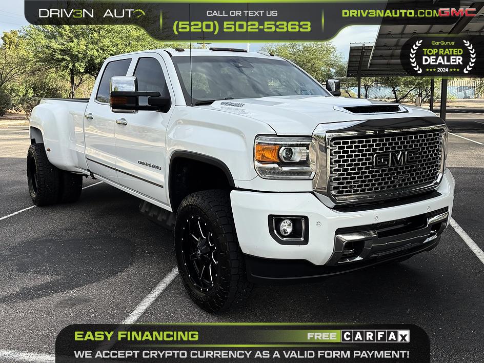 White 2017 GMC Sierra 3500HD Pickup Truck Four-Wheel Drive Automatic