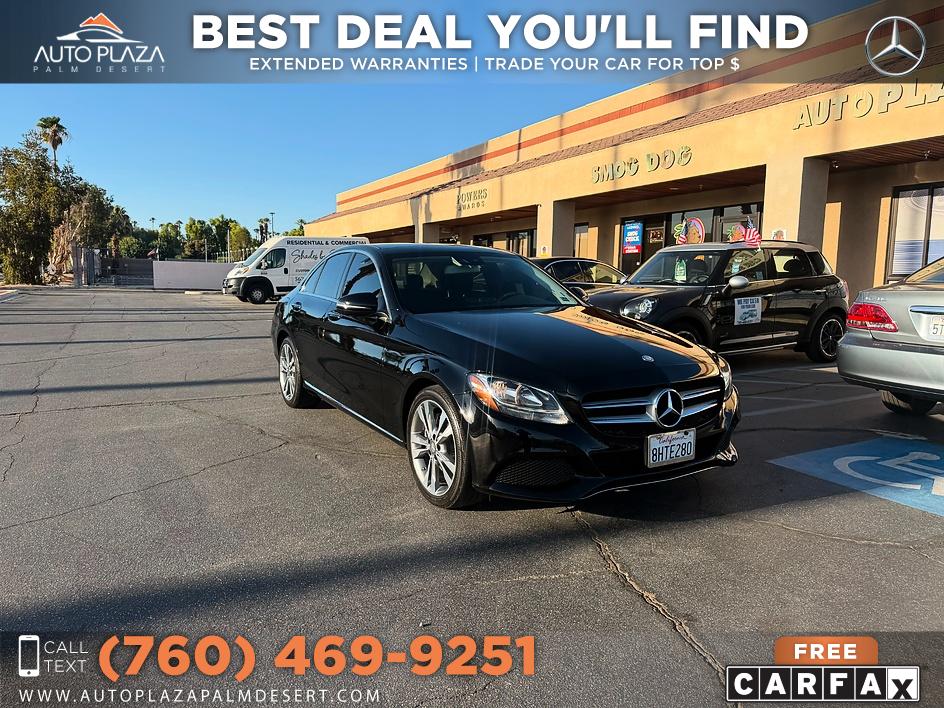 Black 2016 Mercedes-Benz C-Class Sedan Rear-Wheel Drive Automatic
