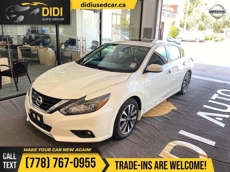 White 2017 Nissan Altima Sedan Front-Wheel Drive Automatic