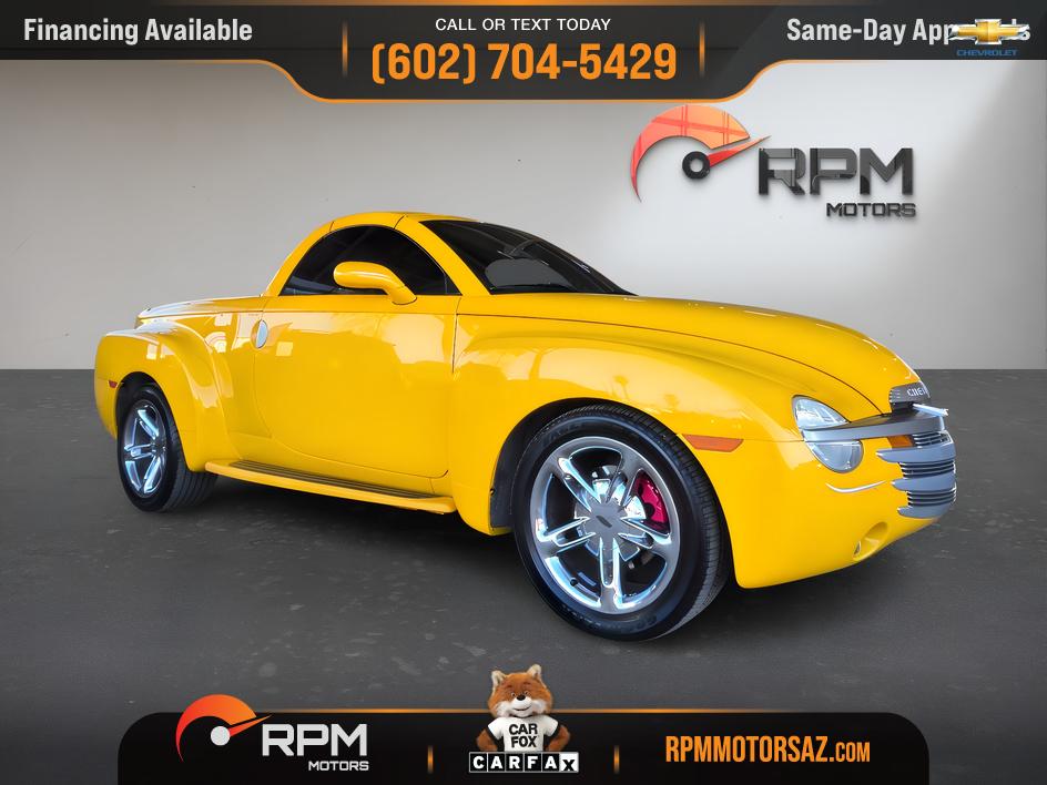 Yellow 2004 Chevrolet SSR Convertible Rear-Wheel Drive Automatic