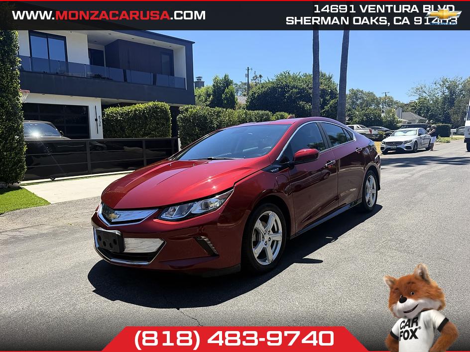 Red 2017 Chevrolet Volt LT FWD Hatchback Front-Wheel Drive Automatic