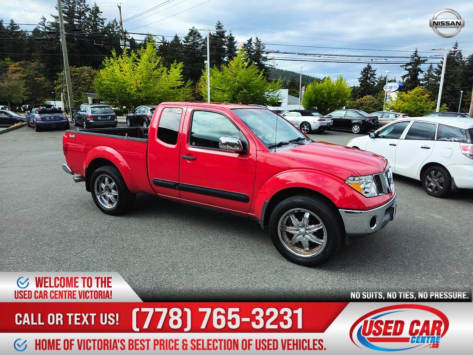 Red 2006 Nissan Frontier Pickup Truck Four-Wheel Drive Automatic
