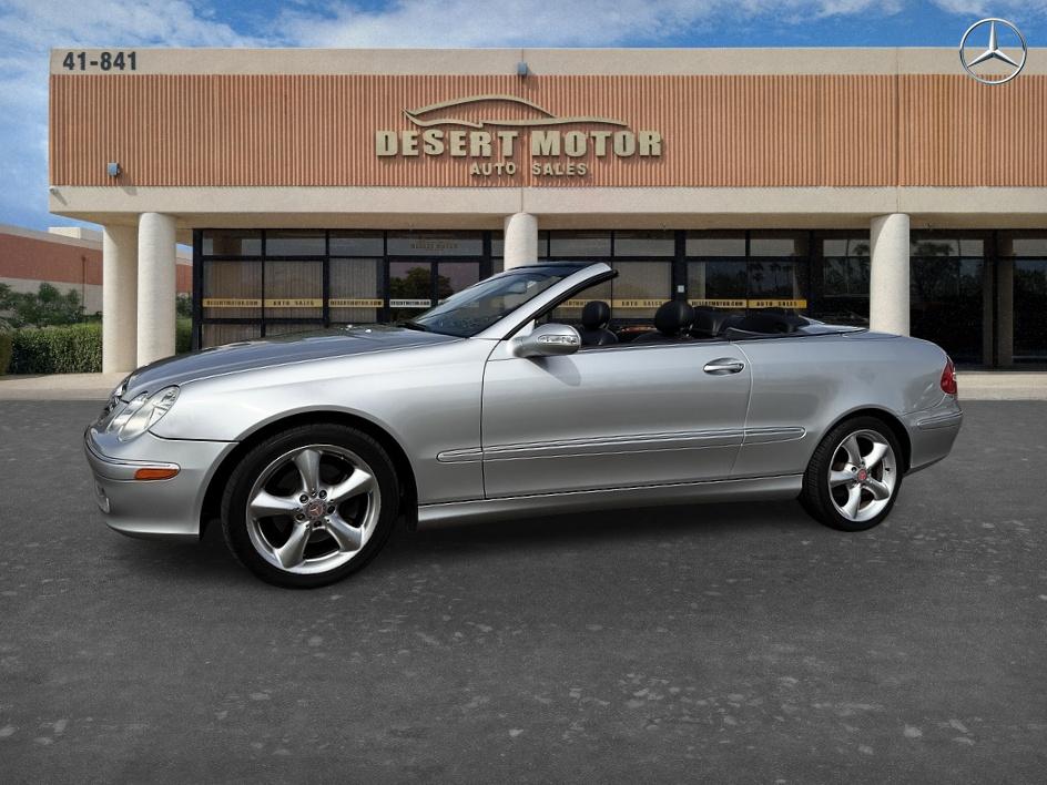 Silver 2005 Mercedes-Benz CLK Convertible Rear-Wheel Drive Automatic