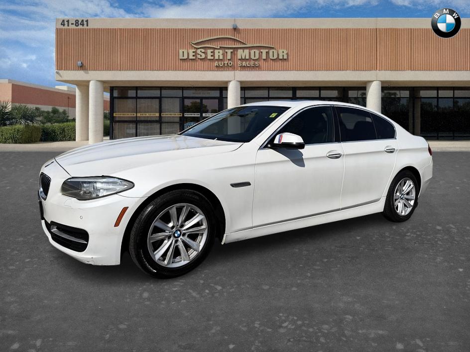 White 2014 BMW 5 Series Sedan Rear-Wheel Drive Automatic