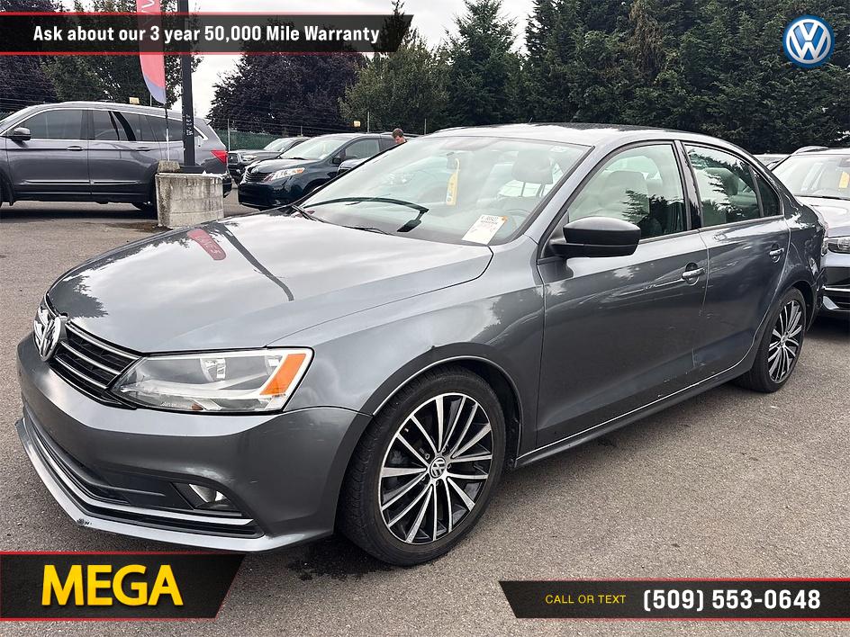 Silver 2015 Volkswagen Jetta Sedan Front-Wheel Drive Automatic