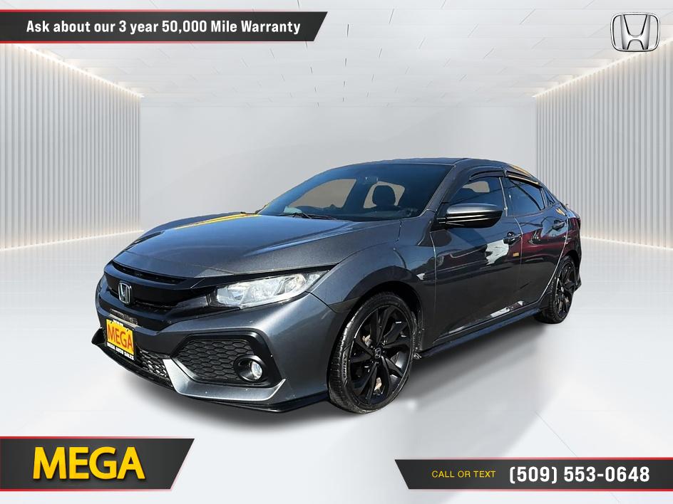 Black 2017 Honda Civic Hatchback Hatchback Front-Wheel Drive Automatic