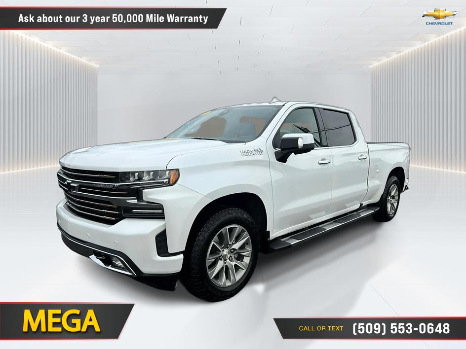 White 2019 Chevrolet Silverado 1500 Pickup Truck Four-Wheel Drive Automatic