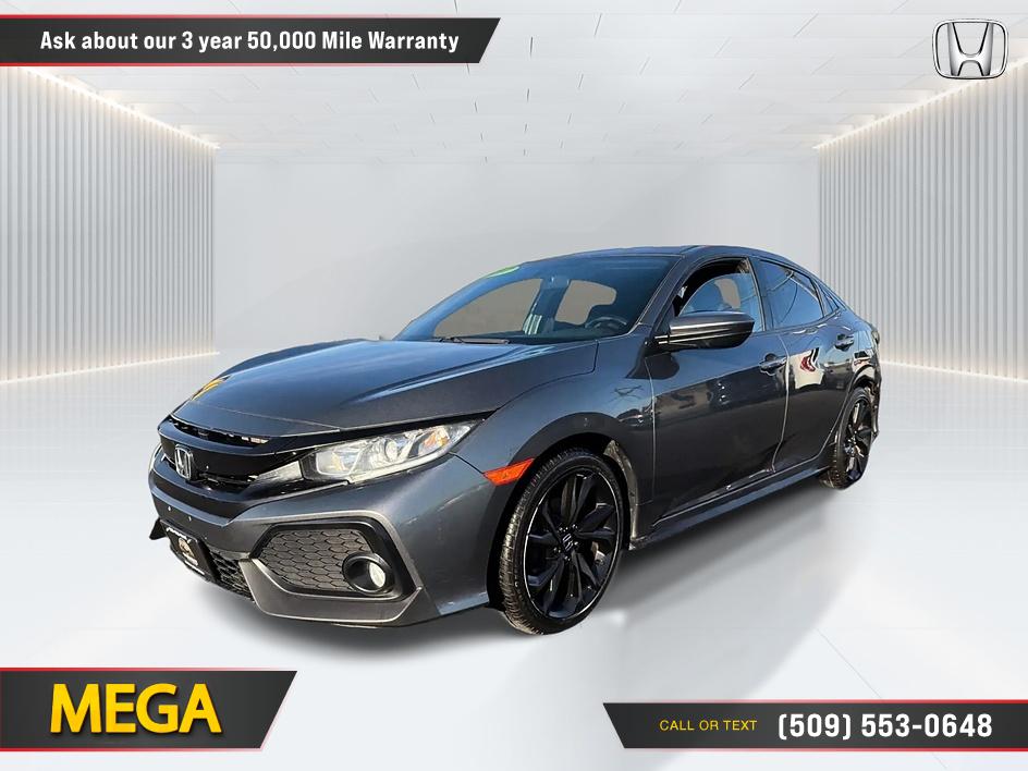 Gray 2017 Honda Civic Hatchback Hatchback Front-Wheel Drive Automatic
