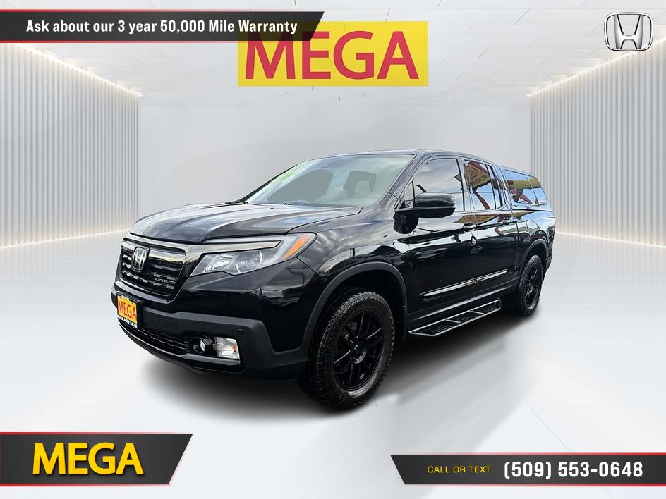Black 2017 Honda Ridgeline Pickup Truck All-Wheel Drive Automatic