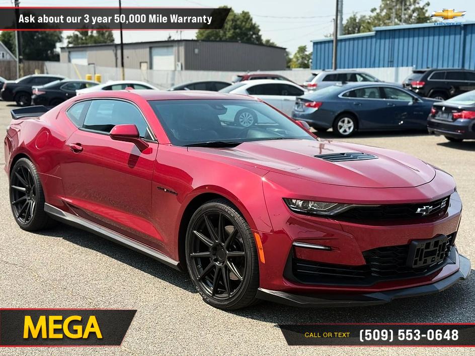 Red (Burgundy) 2021 Chevrolet Camaro Coupe Rear-Wheel Drive Manual