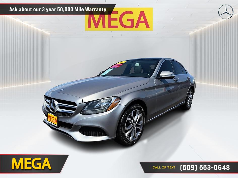 Gray 2015 Mercedes-Benz C-Class Sedan All-Wheel Drive Automatic