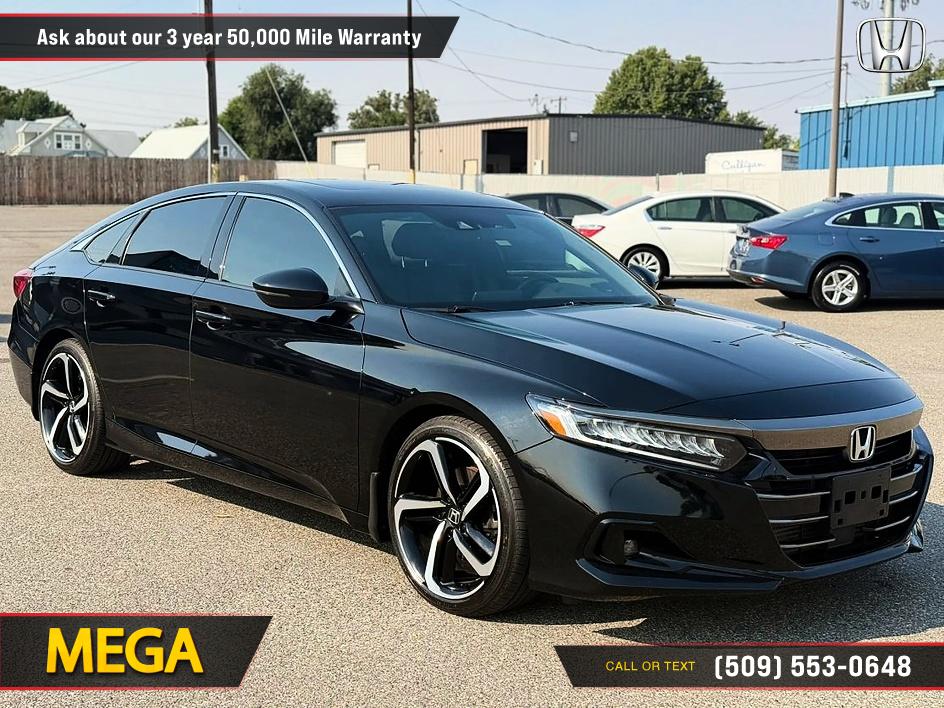 Black 2022 Honda Accord Sedan Front-Wheel Drive Automatic