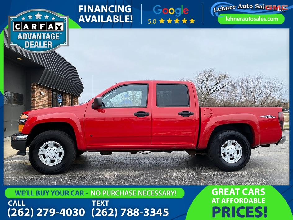 Red (Burgundy) 2006 GMC Canyon SLE1 Crew Cab 2WD Pickup Truck Rear-Wheel Drive Automatic
