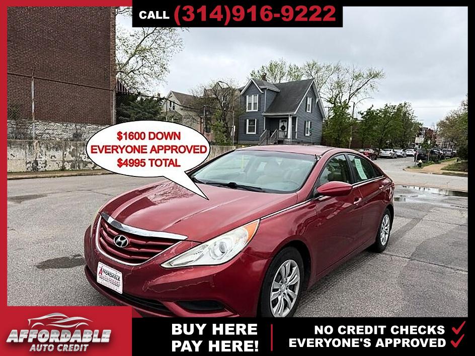 Venetian Red 2011 Hyundai Sonata GLS FWD Sedan Front-Wheel Drive Automatic