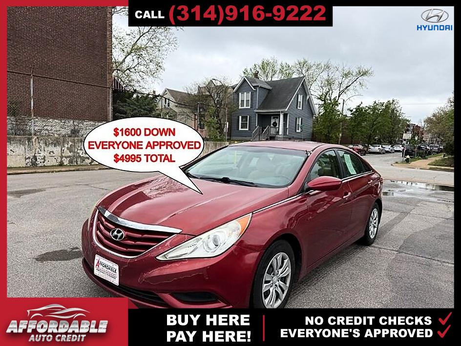 Venetian Red 2011 Hyundai Sonata GLS FWD Sedan Front-Wheel Drive Automatic