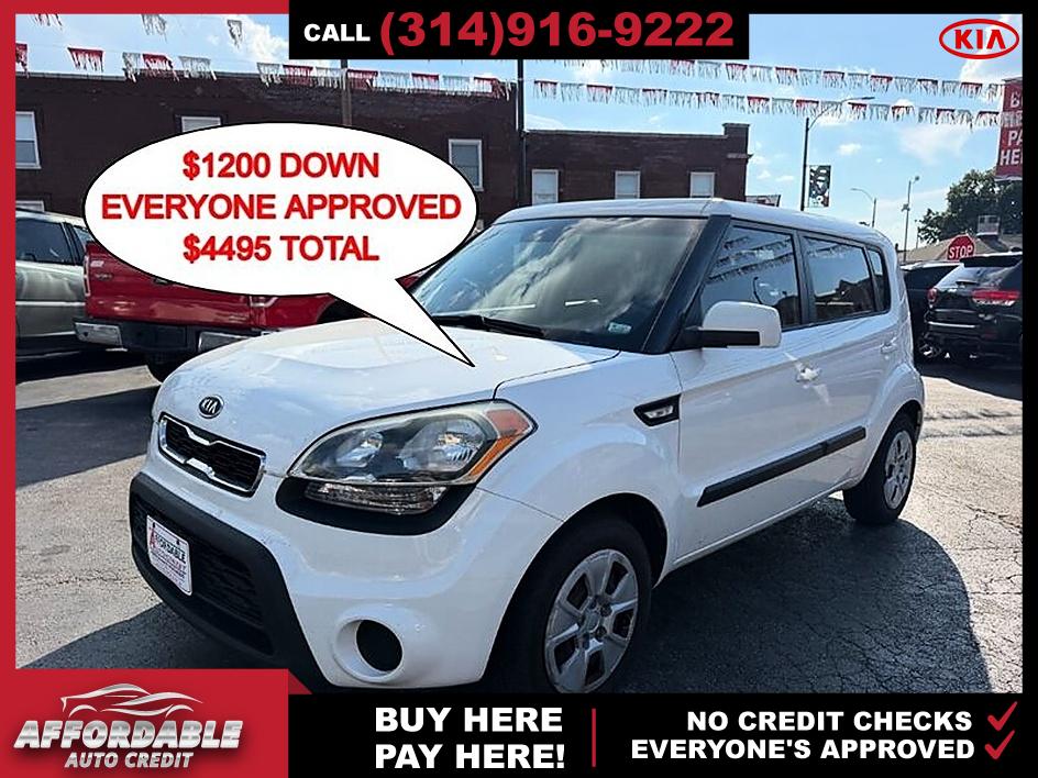 Clear White 2012 Kia Soul Wagon Front-Wheel Drive Manual
