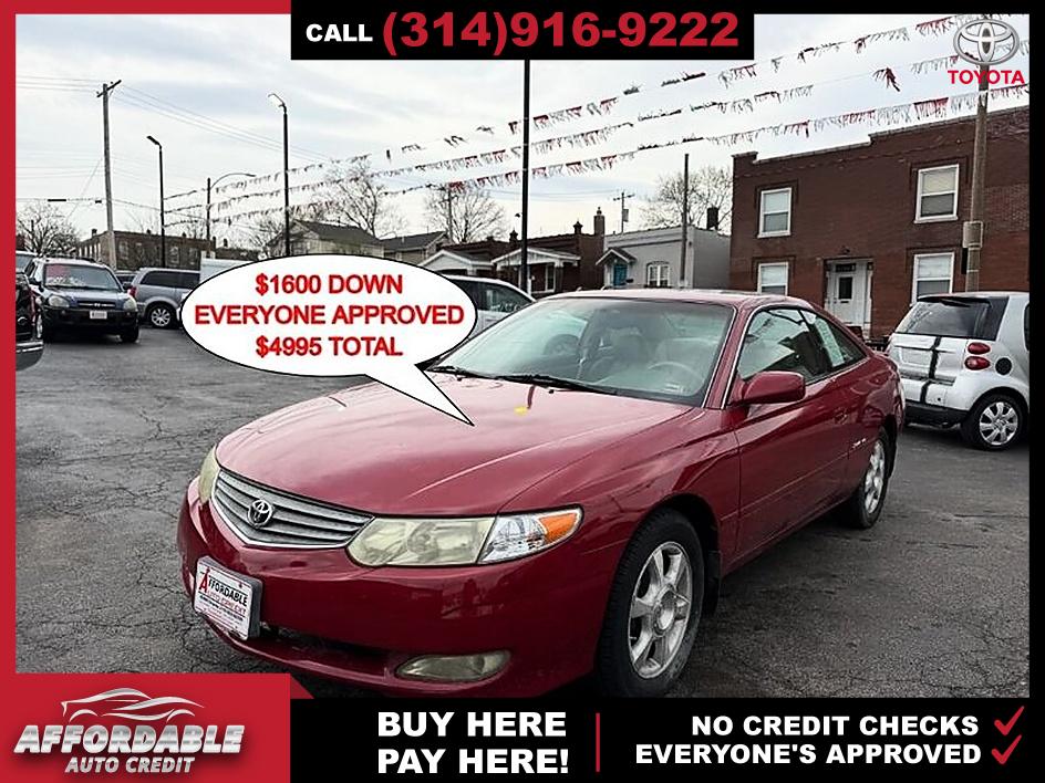 Red Flame Metallic 2002 Toyota Camry Solara SE V6 Coupe Coupe Front-Wheel Drive Automatic