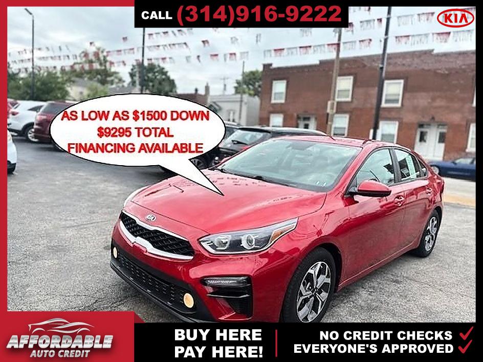 Red 2019 Kia Forte Sedan Front-Wheel Drive Automatic