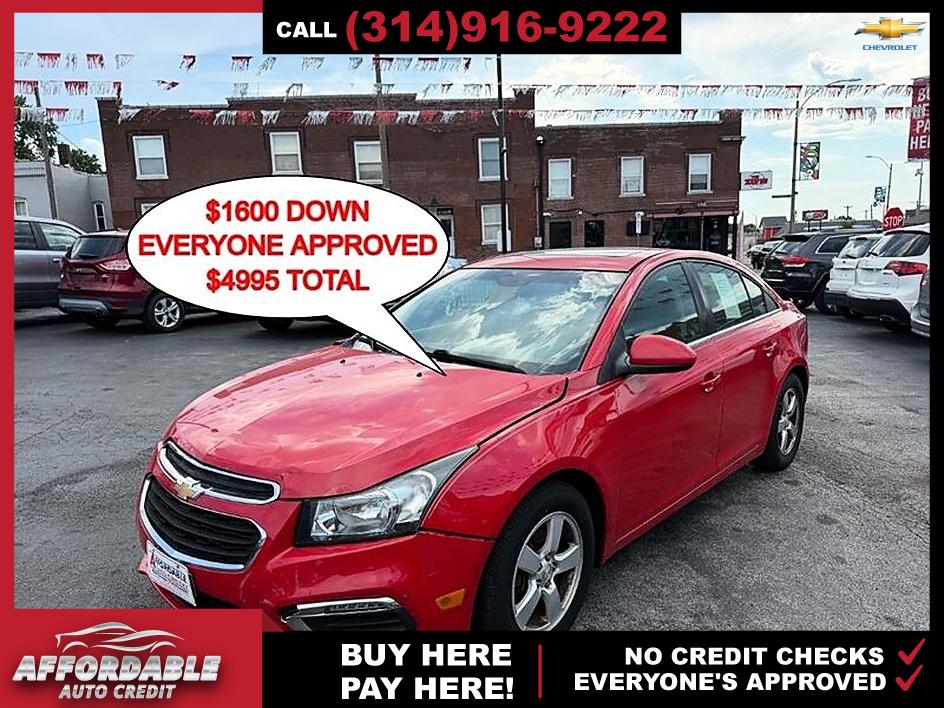 Siren Red Tintcoat 2016 Chevrolet Cruze Sedan Front-Wheel Drive Automatic