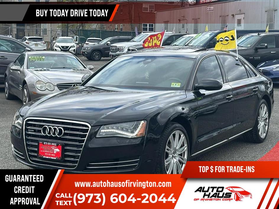 Brilliant Black 2014 Audi A8 4.0T quattro AWD Sedan All-Wheel Drive Automatic