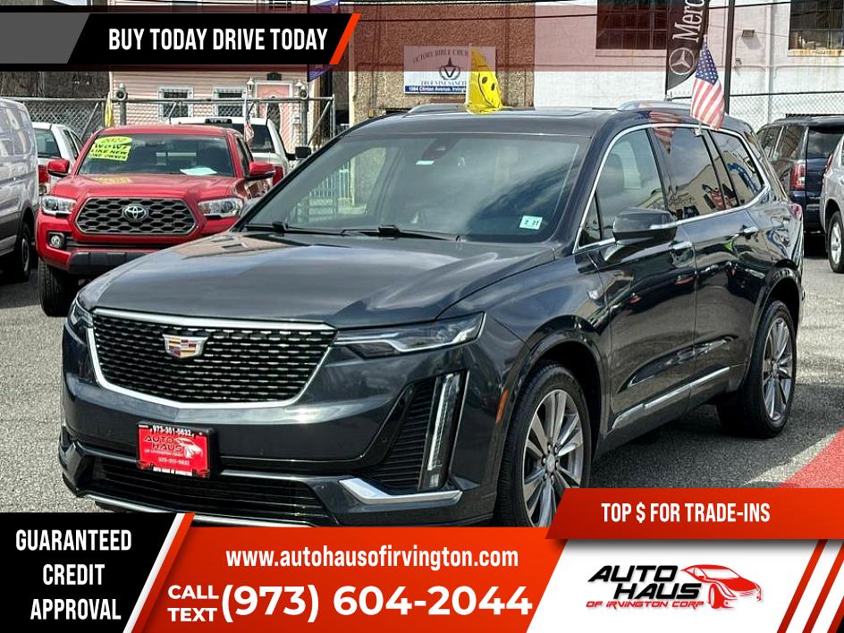 Gray (Satin Steel Metallic) 2022 Cadillac XT6 Premium Luxury AWD SUV / Crossover Four-Wheel Drive Automatic