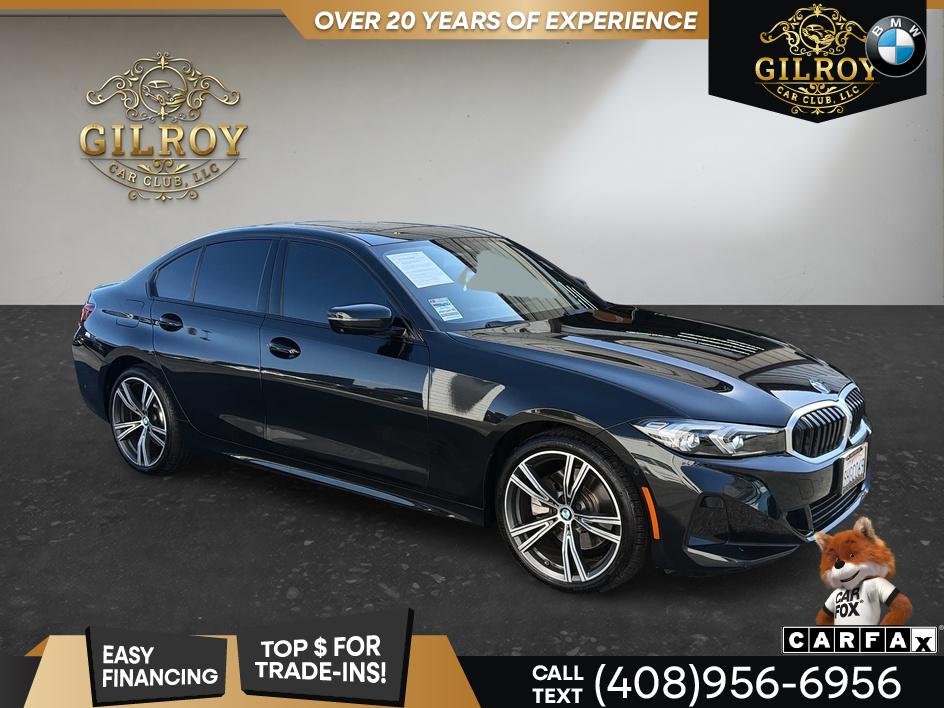 Black Sapphire Metallic 2023 BMW 3 Series Sedan Rear-Wheel Drive Automatic