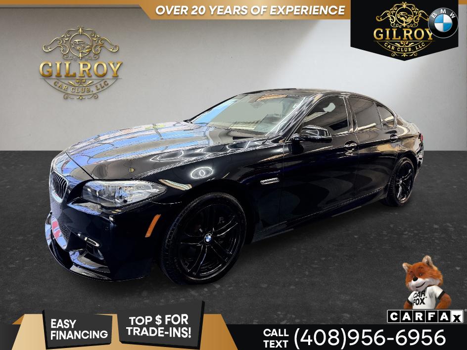 Azurite Black Metallic 2015 BMW 5 Series Sedan Rear-Wheel Drive Automatic